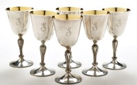 Lot 572 - Six Elizabeth II goblets, by Albert Edward...