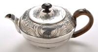 Lot 583 - A George III teapot, by Michael Starkey,...