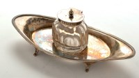 Lot 604 - A Victorian ink stand, by Atkin Bros.,...