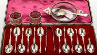 Lot 610 - Twelve Victorian apostle style coffee spoons...