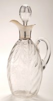 Lot 617 - An Edwardian cut glass and silver mounted...