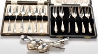 Lot 622 - Six Edwardian coffee spoons, by Wakely &...