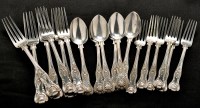 Lot 624 - A Victorian part flatware service, by Daniel &...