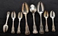 Lot 625 - Three Victorian tablespoons, by William Eaton,...