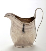 Lot 630 - A George III cream jug, marker's marks worn,...