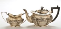 Lot 641 - An Edwardian bachelor's teapot and matching...