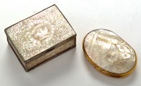 Lot 655 - A 19th Century carved mother-of-pearl and gilt...