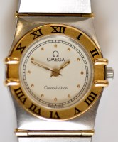 Lot 702 - A lady's Omega Constellation wristwatch, the...