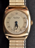 Lot 727 - Buren Grand Prix: a 1950's gentleman's 9ct....