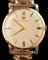 Lot 728 - Girard-Perregaux: a gentleman's 9ct. gold...