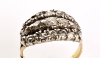 Lot 759 - An early 19th Century diamond ring, with five...