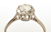 Lot 926 - A single stone diamond ring, the brilliant cut...