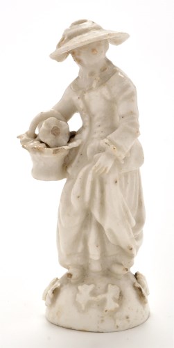 Lot 1081 - English porcelain figure of Spring, as a lady...