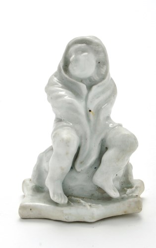 Lot 1082 - English 'Dry Edge' porcelain figure of Winter,...