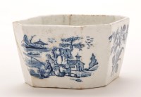 Lot 1096 - Rare English Porcelain blue and white butter...