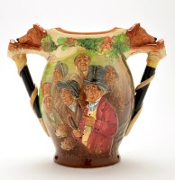 Lot 1151 - Royal Doulton 'hunting' two handled cup, the...