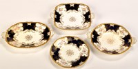 Lot 1169 - Coalport desert service, gilt lined with blue...