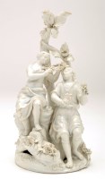 Lot 1176 - Continental pearlware sculpture 'mythological'...