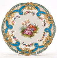 Lot 1181 - Continental soft paste porcelain dish, of...