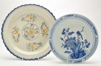 Lot 1186 - Large Pearlware dish, probably Continental;...