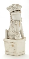 Lot 1219 - Chinese Dehua figure of a fo dog, with open...