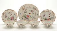 Lot 1225 - Chinese Famille Rose part tea service,...