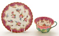 Lot 1256 - Chinese Famille Rose tea bowl and saucer, the...