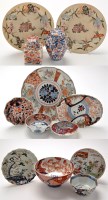 Lot 1297 - Various pieces of Japanese Imari, comprising:...