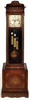 Lot 1331 - A brass inlaid longcase clock, the square...