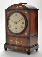 Lot 1333 - A mid 19th Century mahogany and brass inlaid...