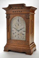 Lot 1341 - Gustav Becker: a late 19th Century German oak...