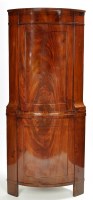 Lot 1350 - A 19th Century mahogany bowfront standing...