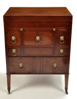 Lot 1353 - A fine quality late George III mahogany wash...