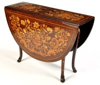 Lot 1389 - An early 19th Century Dutch floral marquetry...