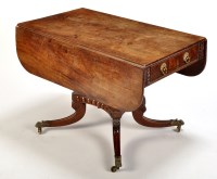 Lot 1429 - A William IV mahogany Pembroke table, with a...