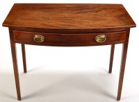 Lot 1430 - A late Georgian mahogany bowfront side table,...