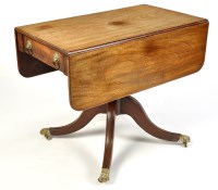 Lot 1440 - A late Georgian mahogany Pembroke table, with...