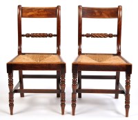 Lot 1443 - A set of six early 19th Century mahogany...