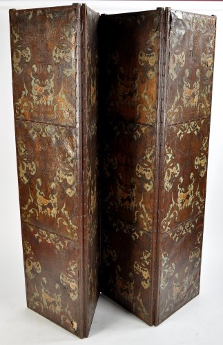 Lot 1459 - A large 19th Century painted and embossed...