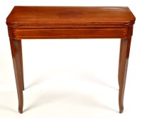 Lot 1493 - A 19th Century rectangular mahogany tea table,...