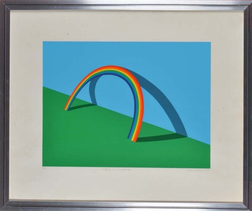 Lot 58 - Patrick Hughes (1939-) ''LEANING ON A...