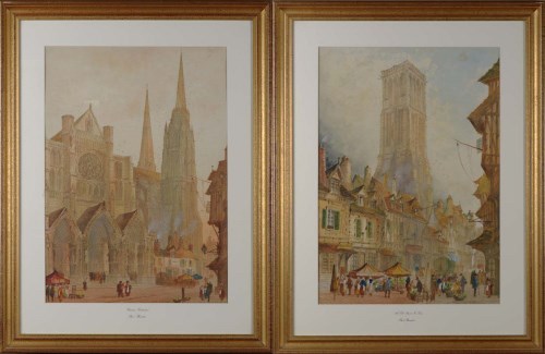 Lot 72 - Paul Braddon (1864-1938) ''CHARTRES CATHEDRAL''...