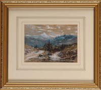 Lot 187 - Samuel Bough (1822-1878) A RIVER VALLEY WITH A...