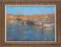 Lot 215 - John Mackie (1953-) ''FRENCH HARBOUR'' signed...