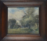 Lot 243 - George Russell Gowans (1843-1924) CATTLE IN...