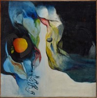 Lot 260 - Sunil Das (Indian 1939-) ABSTRACT COMPOSITION...