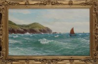 Lot 362 - David James (1853-1904) A SMALL SAILING BOAT...