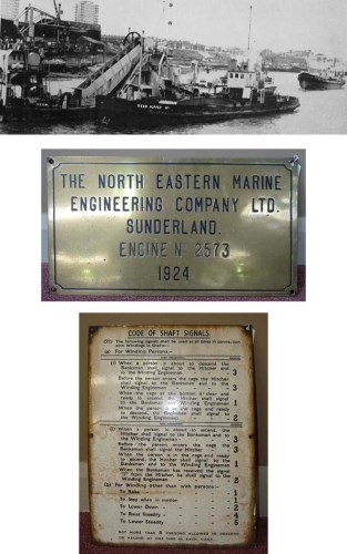Lot 380 - A bronze plaque from the engine of the Wear...