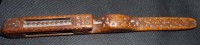 Lot 382 - An 18th Century carved wood knitting stick,...