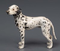 Lot 400 - A cold painted bronze Dalmation, 3 1/4in....